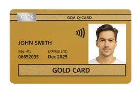 CSCS Gold Advanced Craft / Supervisor card