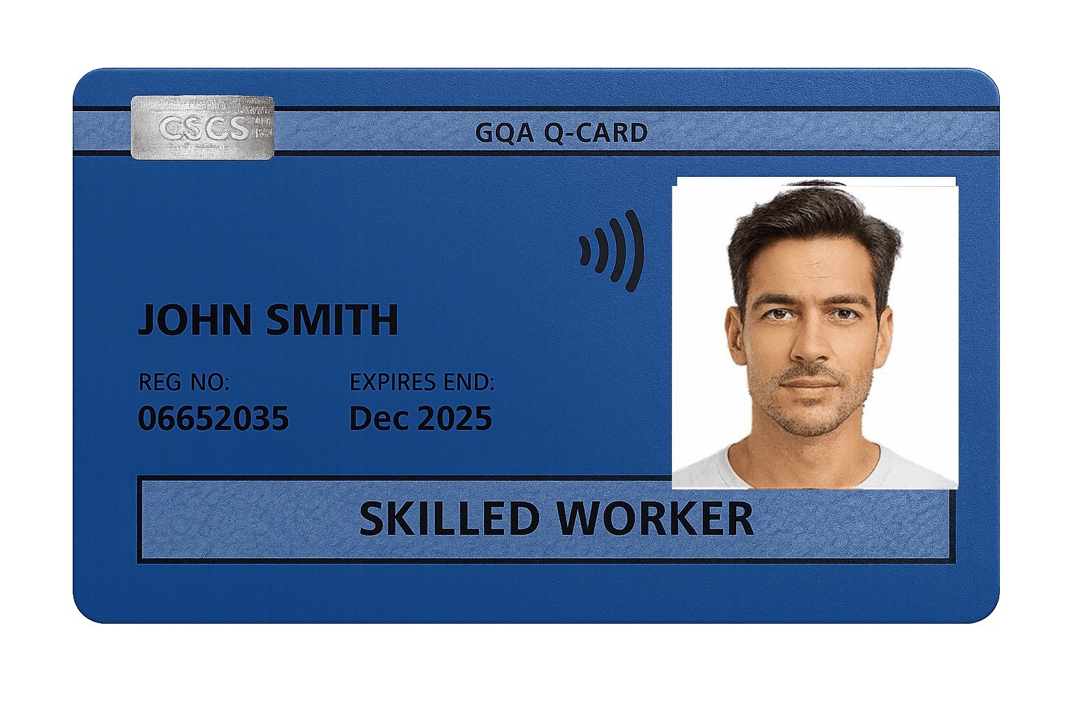 Blue CSCS Skilled Worker card