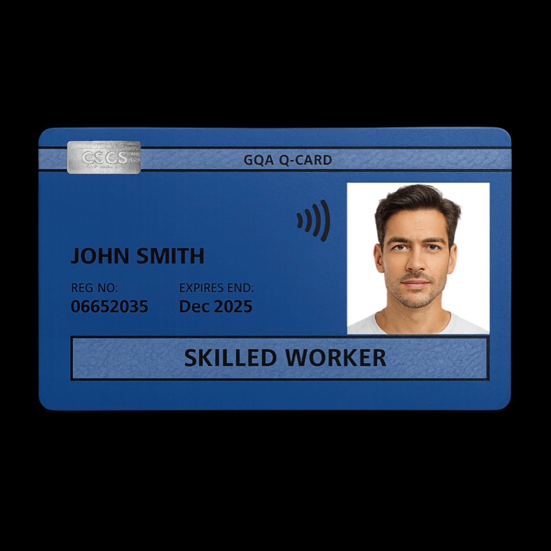 Blue, Skilled worker CSCS card