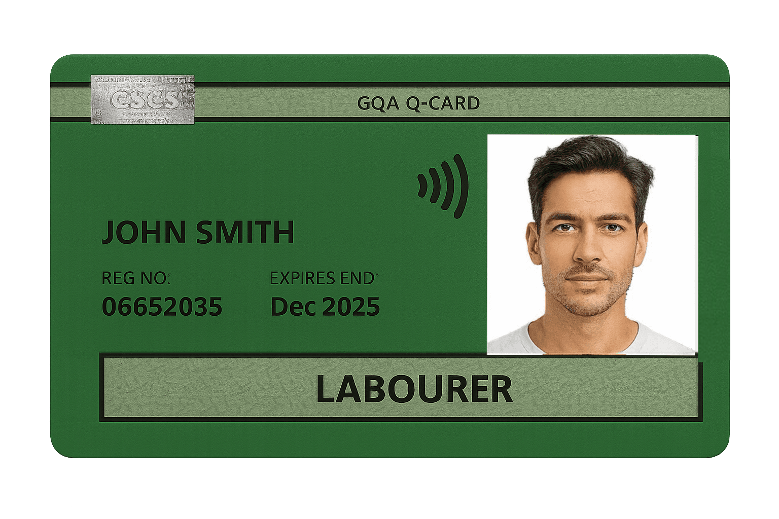 Green CSCS Labourer card