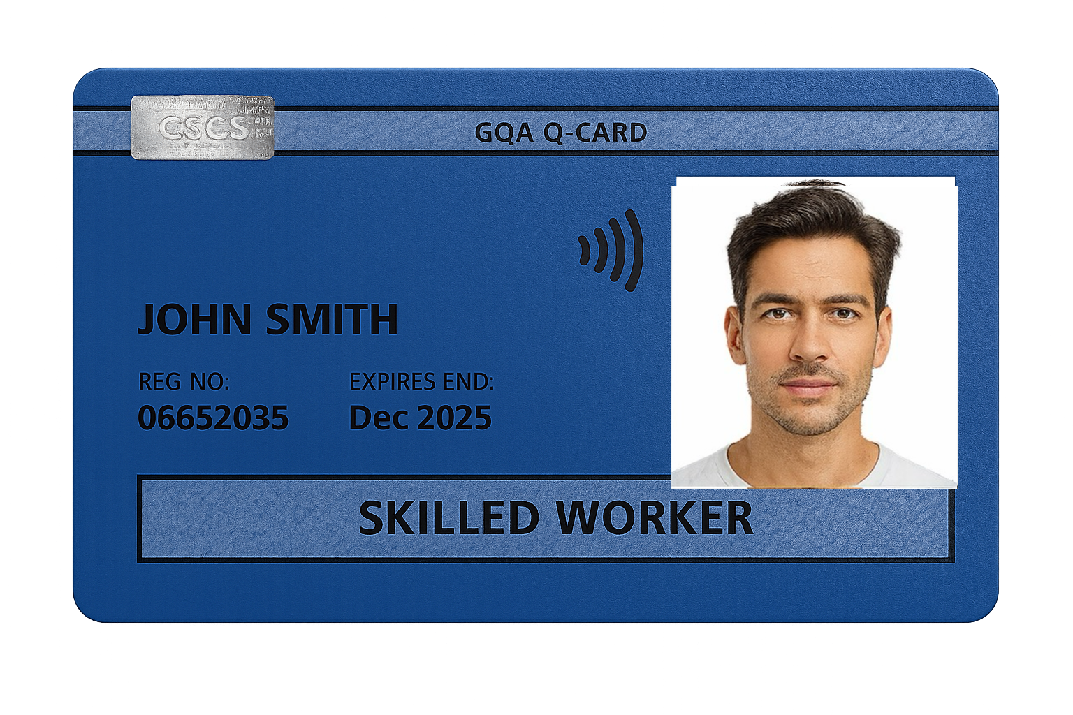 Blue CSCS Skilled Worker card